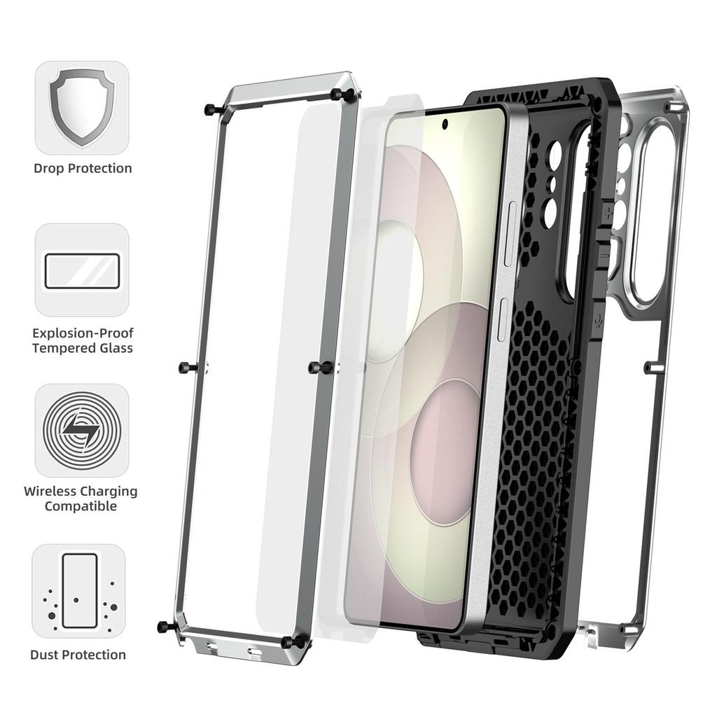 Drop-proof Airbag Stand Phone Case with Lens Protection for S23/S24 Ultra/S25/S26 - Hot Selling