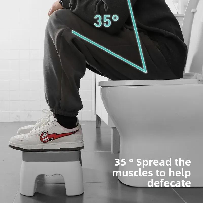 New Waterproof Squatty Potty Toilet Stool Toilet Foot Stool Squat Stool For Pregnant Woman Children Adult Old People