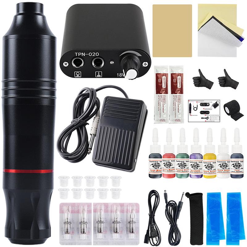 Lichen No. 6 Tattoo Pen Set: Motorized Lining & Shading Equipment