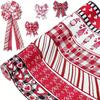 Valentines Colorful Heart Print Ribbon For Gift Wrapping And Crafting Decorations