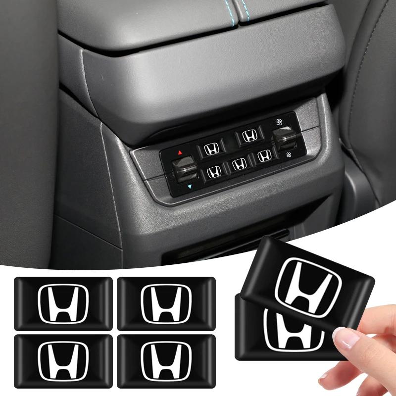 10PC 3D Epoxy Car Exterior/Interior Decor Small Stickers Decal for Honda Civic 10th 11th Gen Hrv Jazz City Fit Accord Crv
