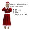 Santa Suit Christmas Santa Clauses Costume for Men Women Adults 3/4/5/6/7 Santa Costume Outfits Funny Santa Bear Hat