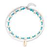 Beach Themed Colorful Shell Pendant Necklace for Women Pearl Star Crossbody Layered Collarbone Chain Jewelry Accessory
