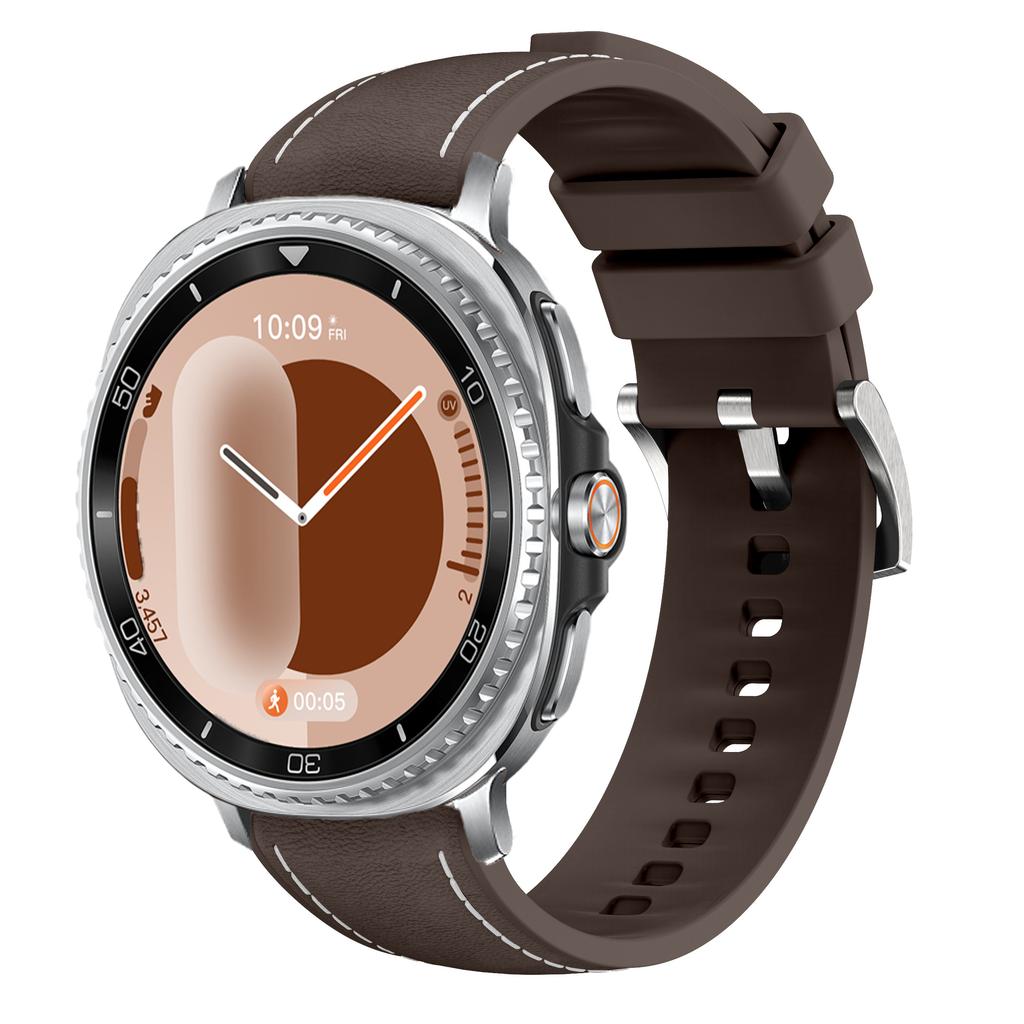 Original Silicone+Leather Strap for Samsung Galaxy Watch 8 Classic 46mm Comfortable Bracelet Galaxy Watch 8 40mm 44mm Wristband
