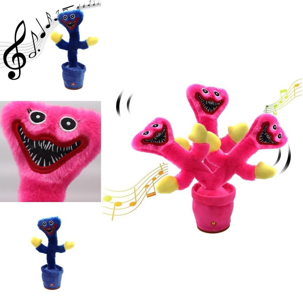 Poppy Playtime Huggy Wuggy Talking Cactus Plush Toy For Kids Interactive And Safe