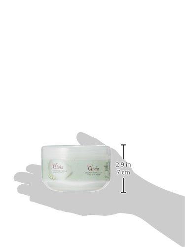 Olivia Professional Herbal Cucumber Cream with Cucumber Extract & Olive Oil | Soothing & Hydrating Massage Cream for Soft, Radiant Skin | Calms Irr
