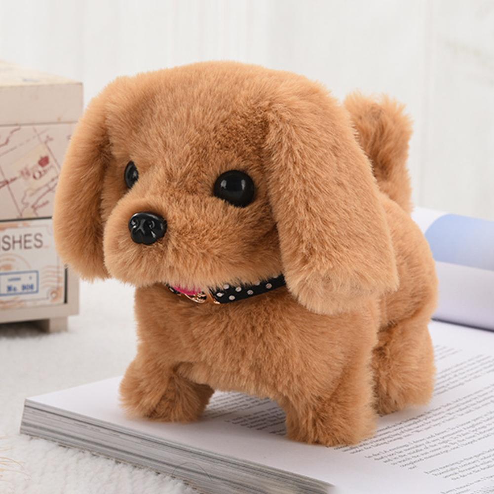 Electronic Robot Dog Soft Fur Walking Barking Puppy Special Gifts Battery Powered Home Decoration for Boys Girl Birthday Gifts