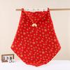Red Pure Cotton Newborn Swaddle Blanket - Skin-friendly, Washable with Tie