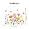 Cartoon Aesthetic Rustic Floral Butterfly Wall Stickers, Cute Girly Self-Adhesive Decor for Room Decoration