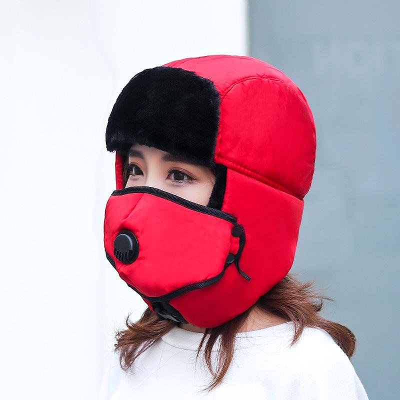 Unisex Winter Lei Feng Windproof Ear Protection Hat for Outdoor Cycling