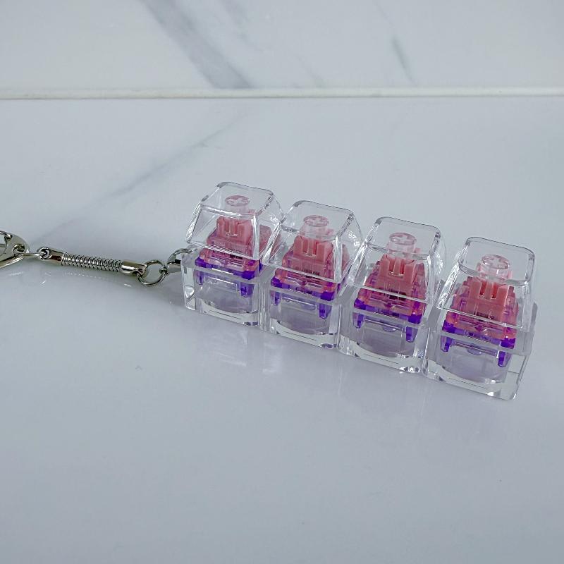 1/2/3/4/9 Tasten Tastatur Spielzeug Tastenkappe Schlüsselanhänger Stressabbau Fingerspitzen Gadget Dekompression Spielzeug Klicker Spielzeug