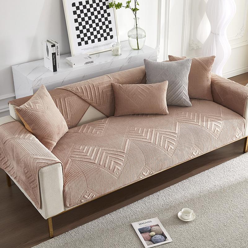 

Подушка для дивана, универсальная противоскользящая подушка для всех сезонов, простой чехол для дивана в скандинавском стиле, универсальный универсальный чехол, подушка на спинку, тканевое полотенце 110*240cm