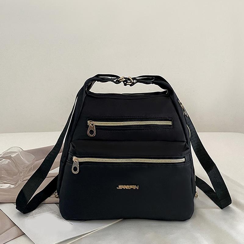 

Нейлоновая сумка через плечо женская водонепроницаемая сумка через плечо большая вместительная сумка-мессенджер многофункциональная дорожная женская сумка дамский кошелек 28x16x24cm чёрный