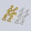 50/100/200 buc Baloane cu clemă pentru pandantive 14mmx6mm Placate cu argint aurit Accesorii DIY Pandantiv pentru colier GZW