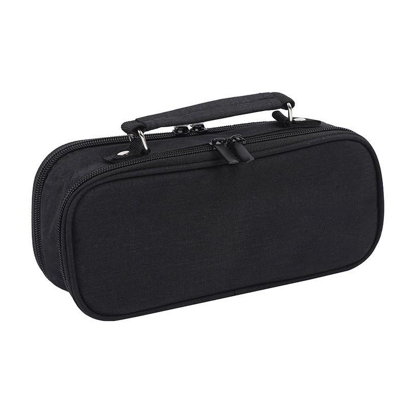 Multi-layer Double Zipper Oxford Cloth Pencil Case: Large Capacity for Junior High & High School Students