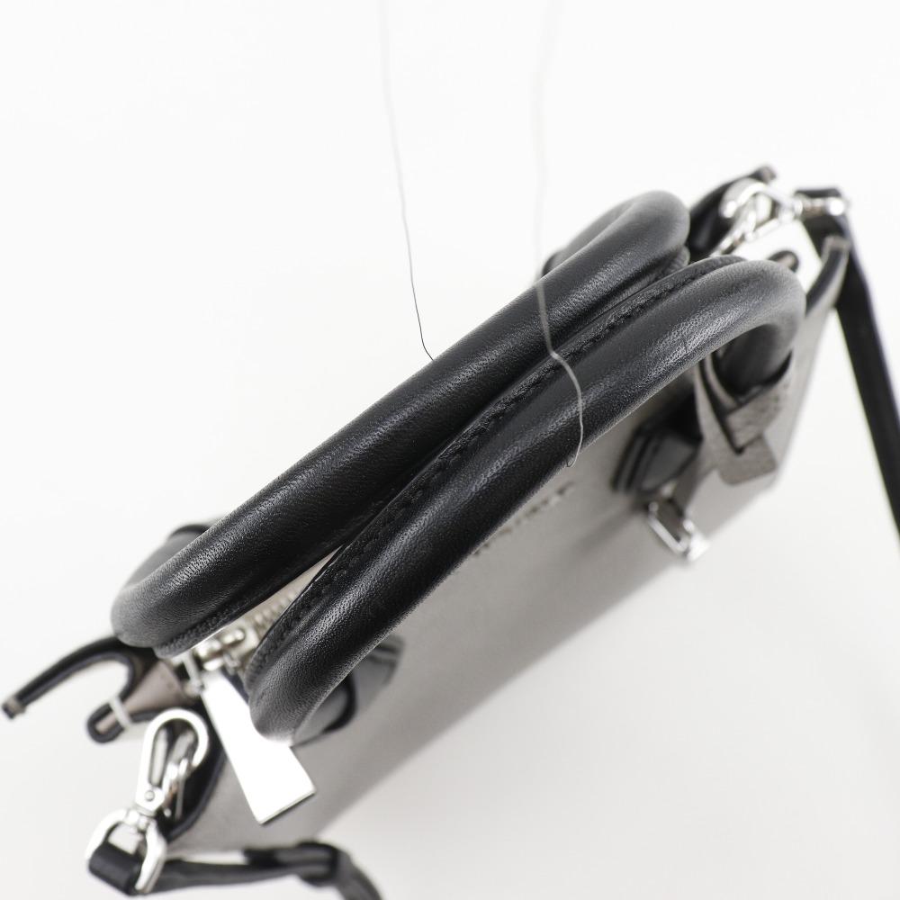 Michael Kors Mercer Handbag By Color 2WAYShoulder Gray / White Leather Women Used