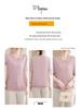 Summer 2025 Ice Silk Knit Doll Collar Cardigan - Women's Short Sleeve Top for Middle-Aged & Elderly