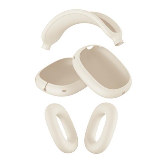 Kopfhörerhülle für AirPods Max Vollständige Schutzhülle Weiche Silikonhülle Kratzfest & Schweißbeständig Präzise Aussparungen Ohrpolster Kopfbügel Schutz