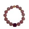 Natural Crystal Strawberry Crystal Bracelet. Bangles Women Fashion Jewelry Accessories Gift