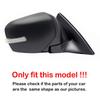 For Mitsubishi Pajero Sport 2009-2014 Car Sticker Rearview Side Mirror Cover Wing Cap Exterior Door Rear View Case Trim Chrome