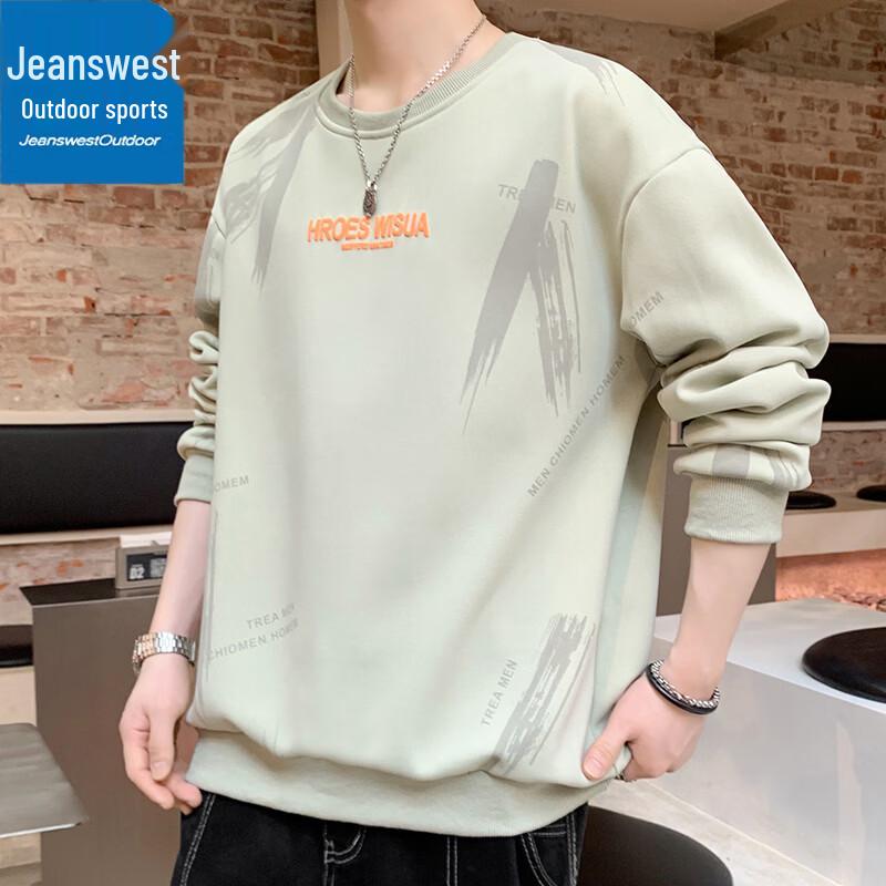 

Jeanswest Men s Heavyweight Color Block Crewneck Sweatshirt M
