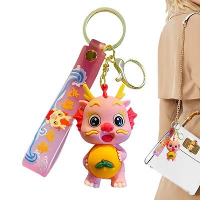 Klíčenka s drakem Série národního stylu 12 zvěrokruhů Šťastný přívěsek Novoroční dárek