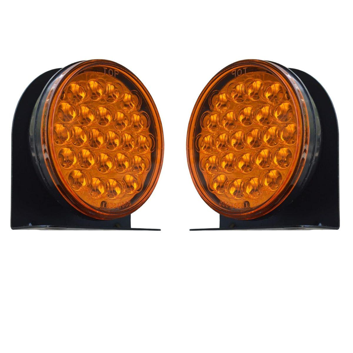 

Pair of Amber LED Turn Signal & Tail Light Assembly | 24V | Universal Fit for Tractor, ATV, UTV, Trucks, Golf Carts, Trailers, Cars & Buses янтарь
