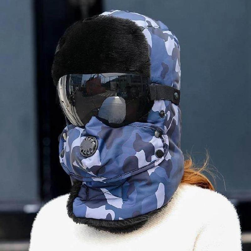 Unisex Silná větruodolná teplá celoobličejová zimní čepice Neformální šála Chrániče sluchu Unisex čepice