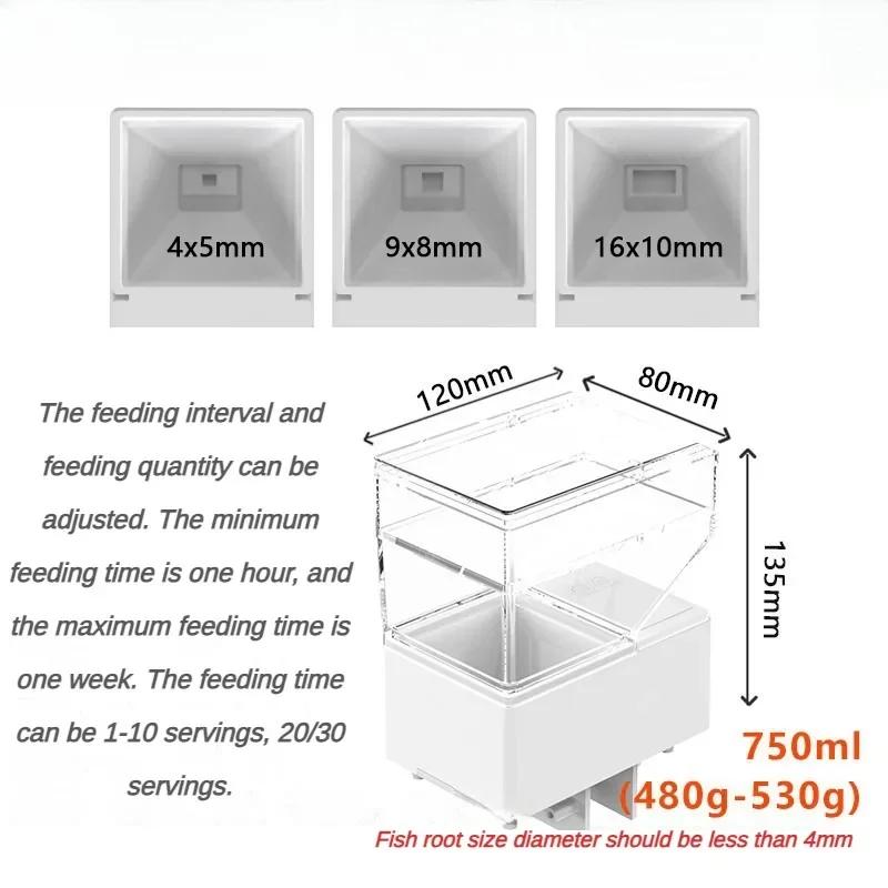 Automatic Feeder Aquarium Controlled Feeding Fish Equipment Quiet Power Saving Intelligent Timing Small Aquatic Pet Supplies