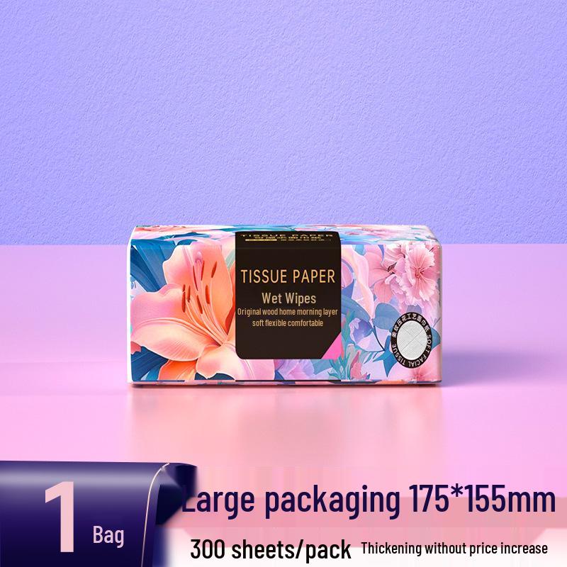 Embossed 5-Ply Water-Absorbent Facial Tissue - Large Household Pack