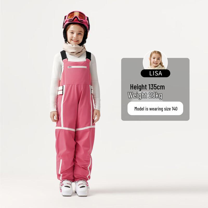 Tanbor Kids' Unisex Goose Down Bib Ski Pants