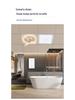 Modern Minimalist Integrated Kitchen Fan with Eye-Protection Light and Bathroom Recessed Oscillating Electric Fan Light