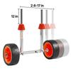 Kayak Cart, 113.4 Kg Load Capacity, Canoe Cart Dolly with 19.1 Cm Solid Rubber Tires & Kickstand, Assembles & Disassembles Within Seconds, Paddle