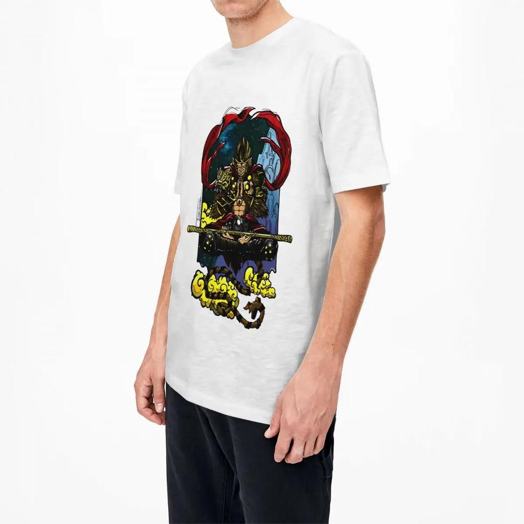 SUN WUKONG Color Black Myth T-Shirt Trendy Cool T Shirts Short Sleeve Street Style Tops Summer Pure Cotton O Neck Oversize Tees