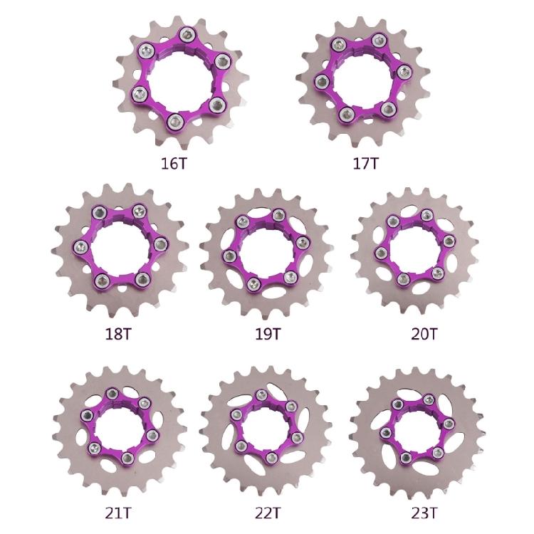 Pignon Monovitesse Acier Haute Résistance Roue Libre Roue d'Inertie Pignon Pièce pour Vélo à pignon fixe Facile à installer
