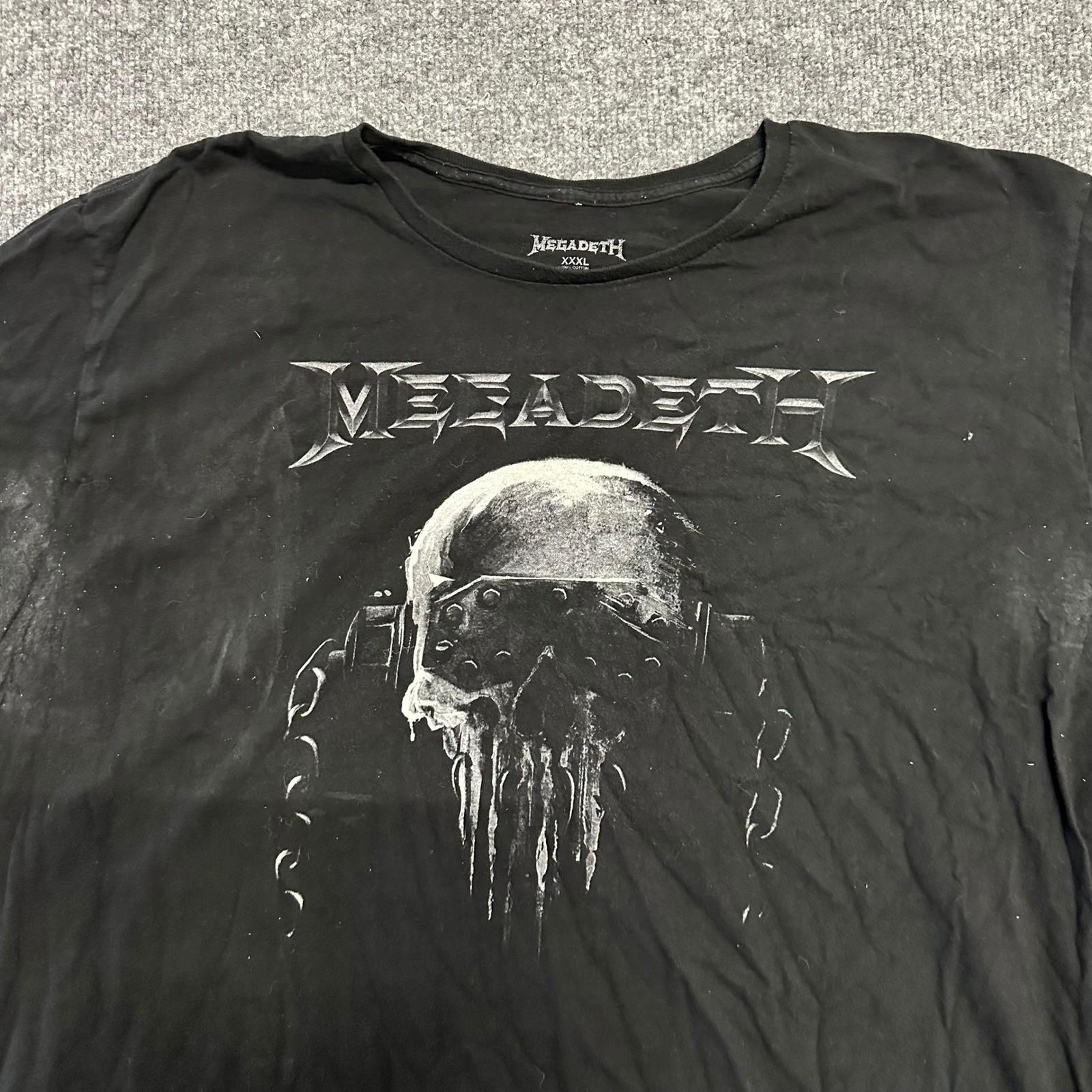 Megadeth T-Shirt Mens Size XXXL Black Graphic Skull Heavy Metal Band Tee Cotton Unisex T-Shirt S