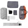 Tunnel Family Tent for 8 Persons Grey and Orange Waterproof