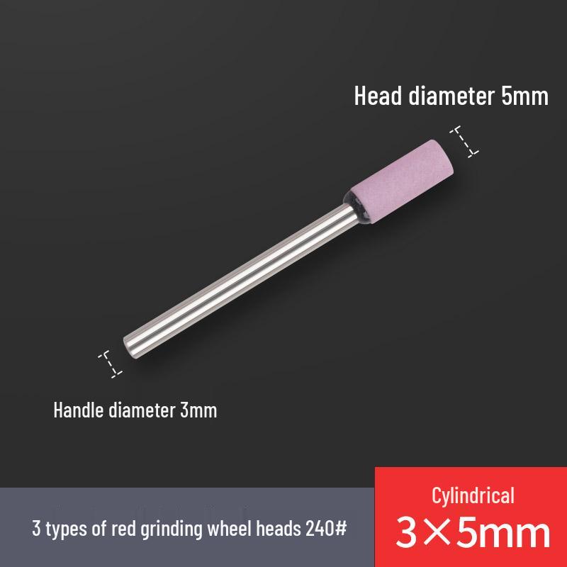 240# 3mm Fine Ceramic Flint T-Shaped Cylindrical Grinding Head for Electric Sanding