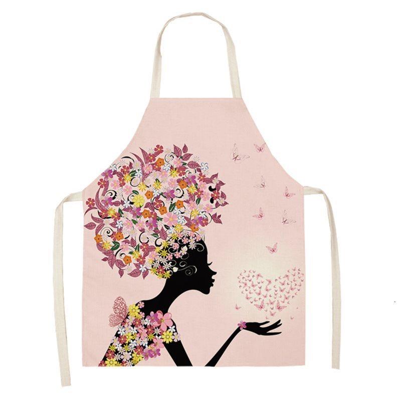 Cute Cartoon Animal Print Apron, Kawaii Cat & Owl Design, Kitchen Cooking Bib Multiple Sizes Available, Perfect for Baking Home