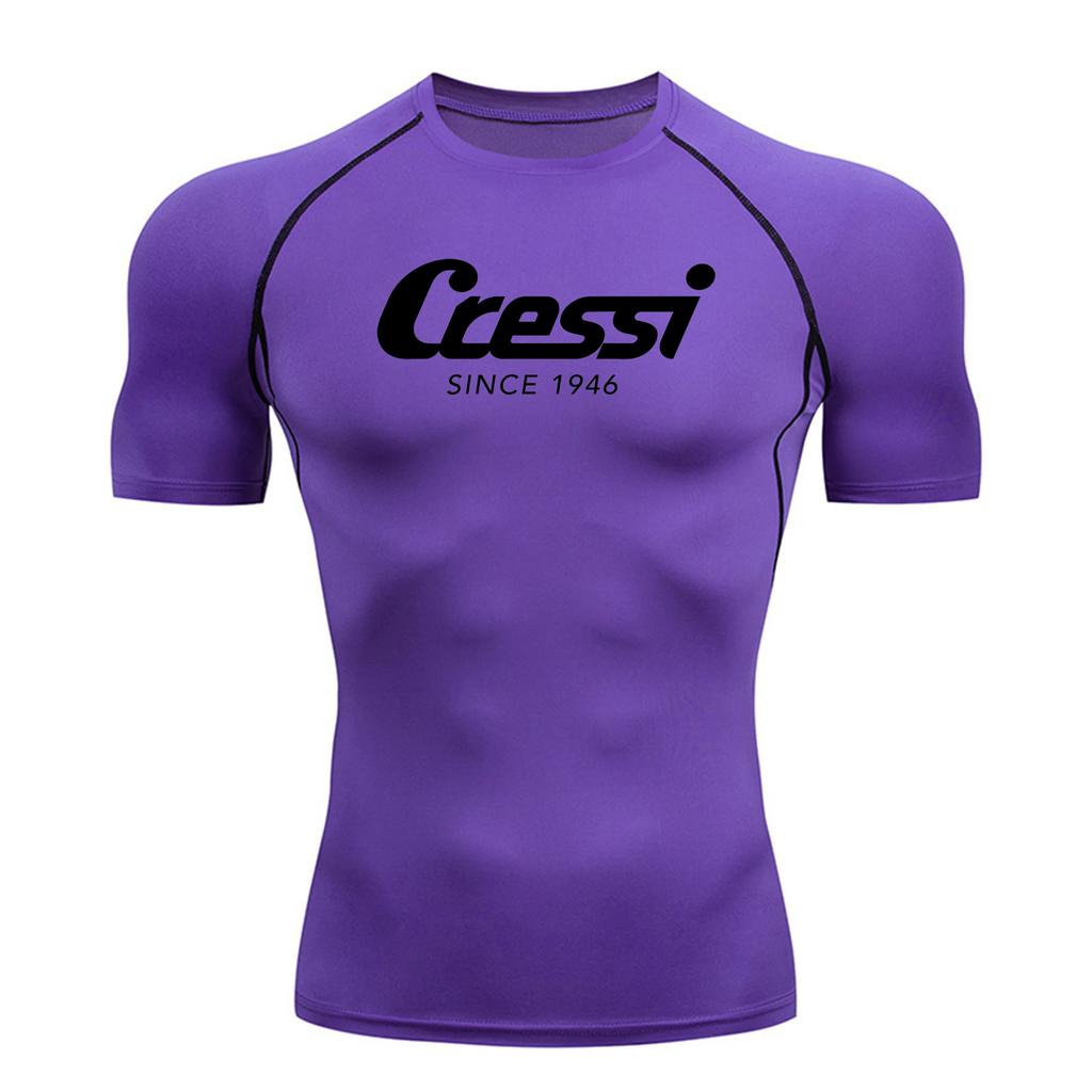 Camiseta de protección solar para surf de hombre, traje de buceo, protección contra erupciones, traje de baño, manga corta ajustada, natación, flotante, protección UV, traje de buceo