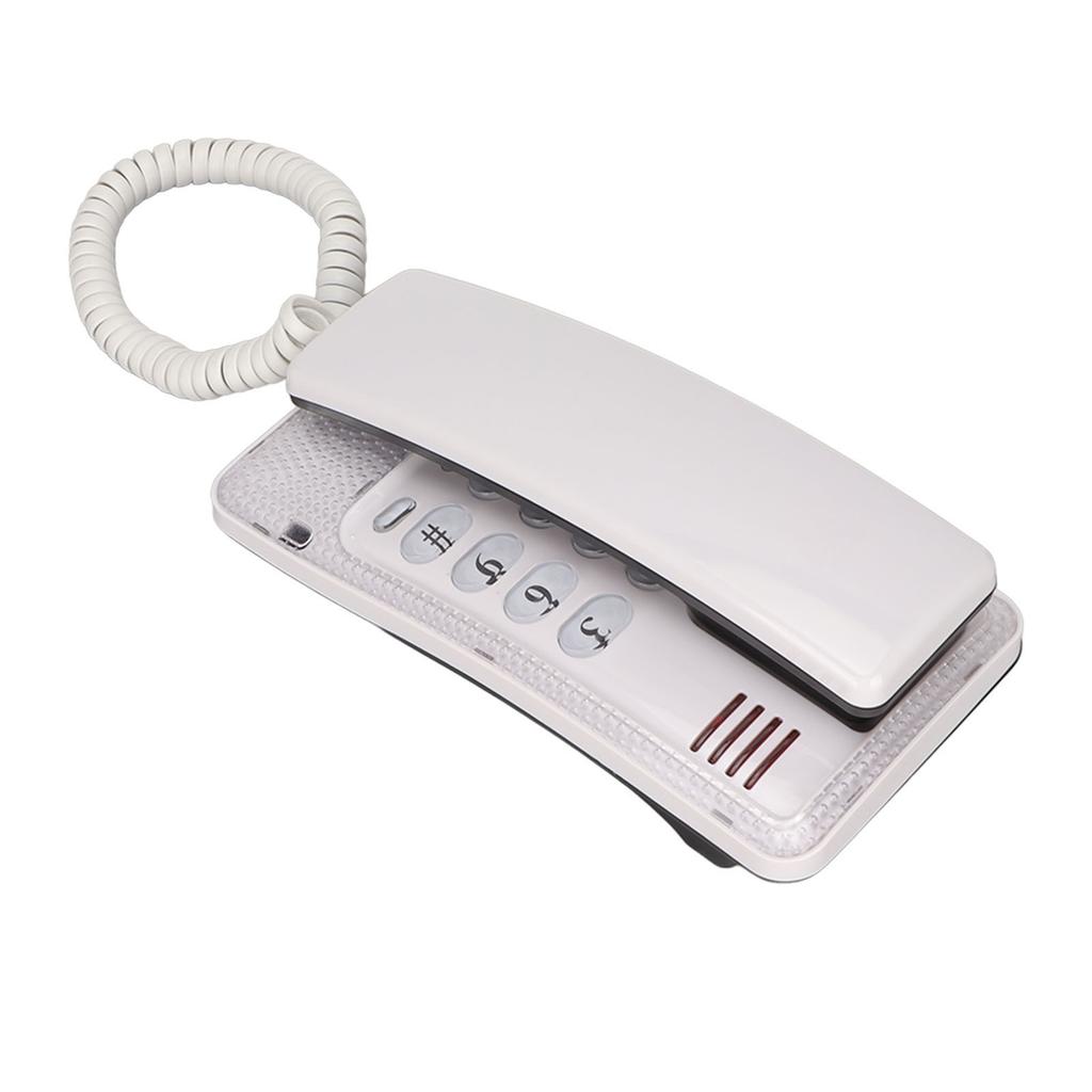 KXT‑438 Wall Mounted Home Phone Corded Telephone with Redial Quick Flash Mute Function for Home Hotel School Office