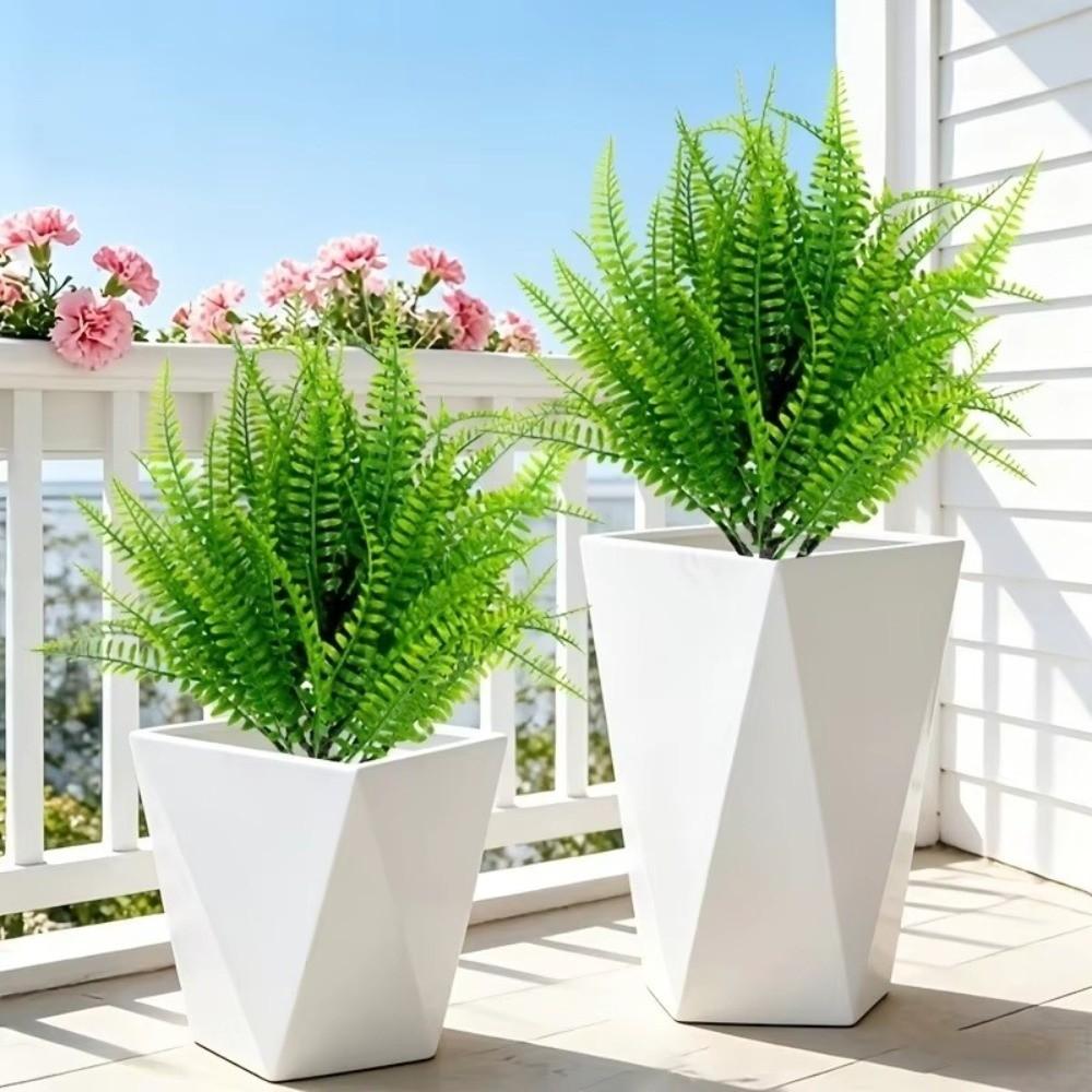 UV Resistant Artificial Persian Fern Grass Stake No Fade Fake Green Plant  Wedding Scene