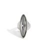 Salircon Minimalist Acrylic Rhinestone Open Rings Women Korean Fashion Geometry Adjustable Knuckle Ring Party Jewelry Accessory