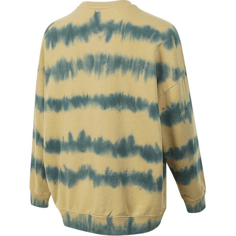 Vans Stripe Dye Crew Knit Round Neck Pullover Long Sleeve Sweatshirt Men sweatshirt Yellow Blue VN000GNRCSS