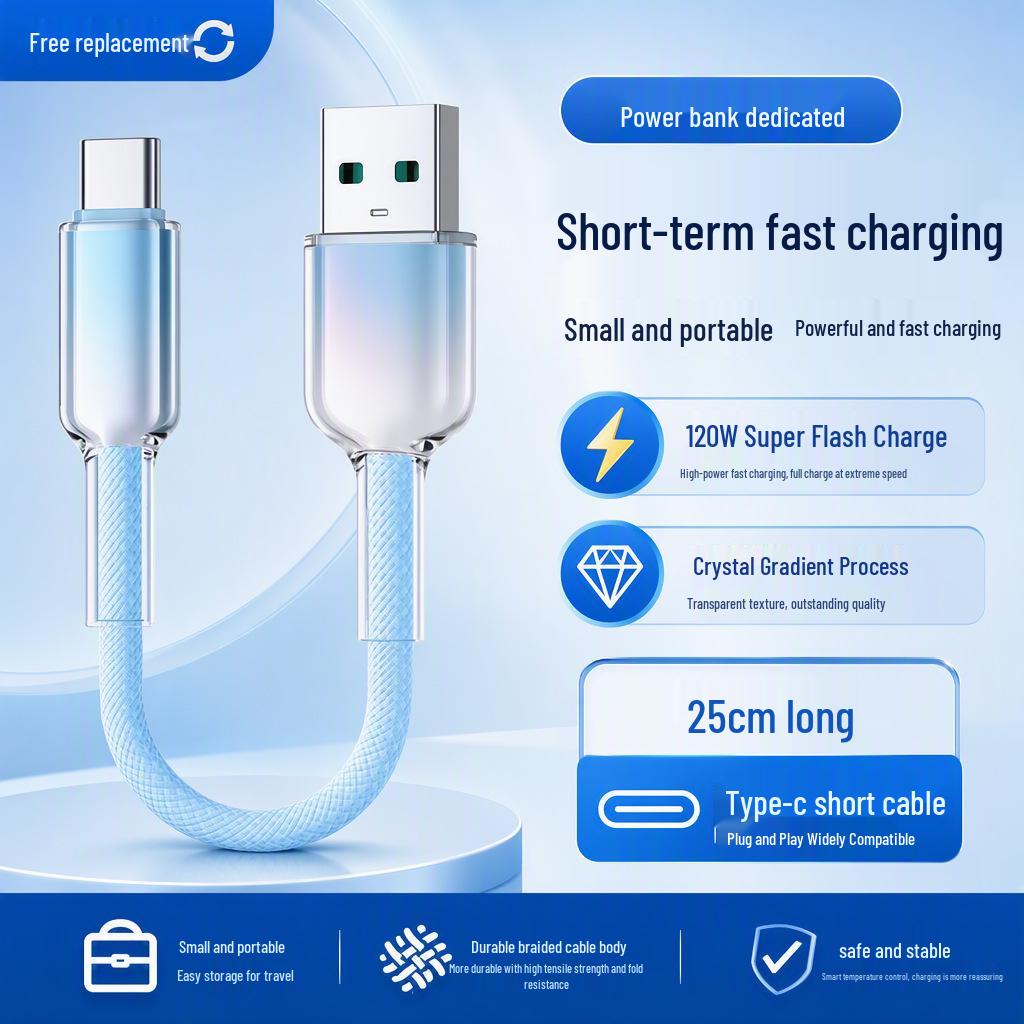 240W Fast Charging USB-C Cable for Huawei, VIVO, Xiaomi, OPPO, Honor & Android Phones