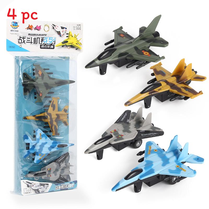 

Simulation Solid Inertial Color Aircraft Fighter Children Toy Model Camouflage