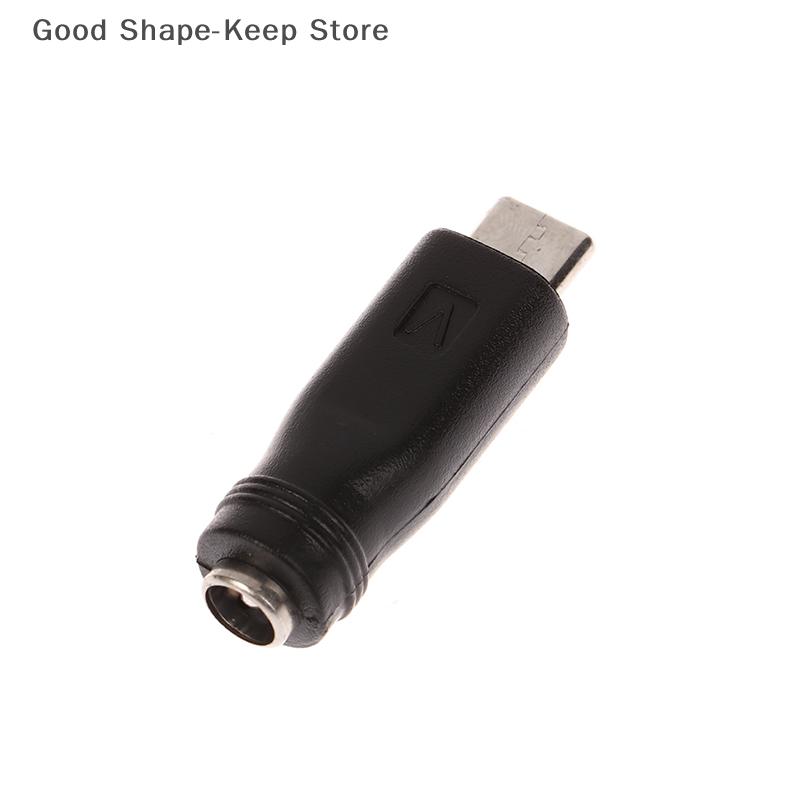 1 PC DC Power Adapter Converter with 5.5x2.1mm Female Jack to USB Type-C Male Connector