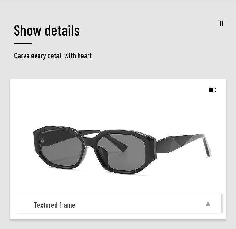 Unisex Trendy Runway Street Style Sunglasses - Small Metal Frame