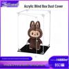 Transparent Acrylic Magnetic Display Box: Dustproof Protective Cover for Labubu Figures