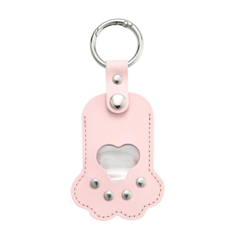 Pet Furs Memorial Keychains Dog Cats Hair Keepsakes Holder Engraved Pet Loss Gift Pet Hair Container Keyring Keepsakes